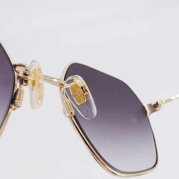 Gucci GG1285 Women's Square Sunglasses Black - Picture 9 of 14